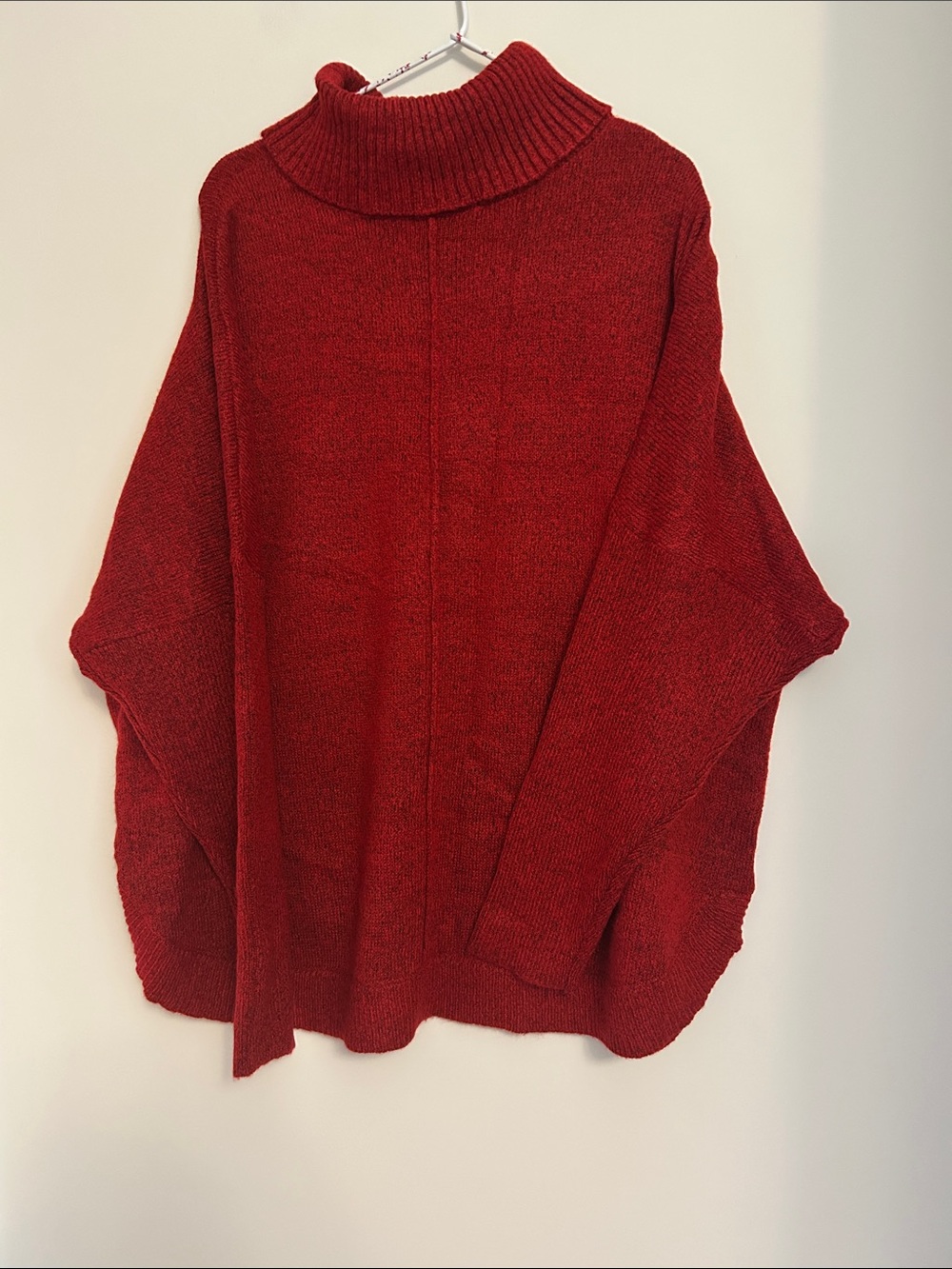 Christopher & Banks Red Acrylic/Polyester Turtleneck Sweater NWT size XL